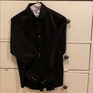 Calvin Klein Boys Sateen Dress Shirt